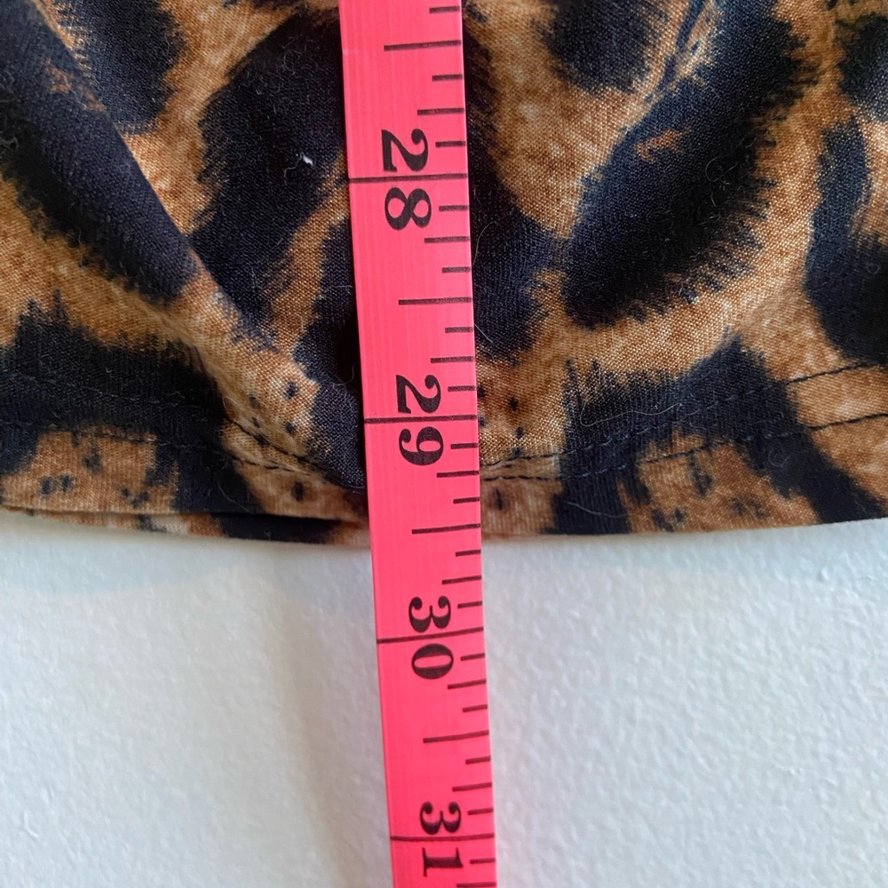 VFShow Ruched Ruffled Animal Print Skirt - Picture 9 of 9